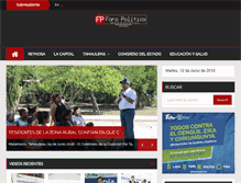 Tablet Screenshot of foropolitico.com.mx